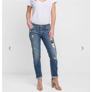 Silver Jeans Delancey Cuffed Boyfriend Jeans Size 29